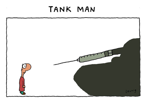 Tank Man - white tee